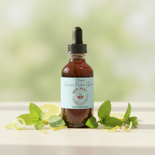 Lemon Balm Glycerite - Baby Blue Label